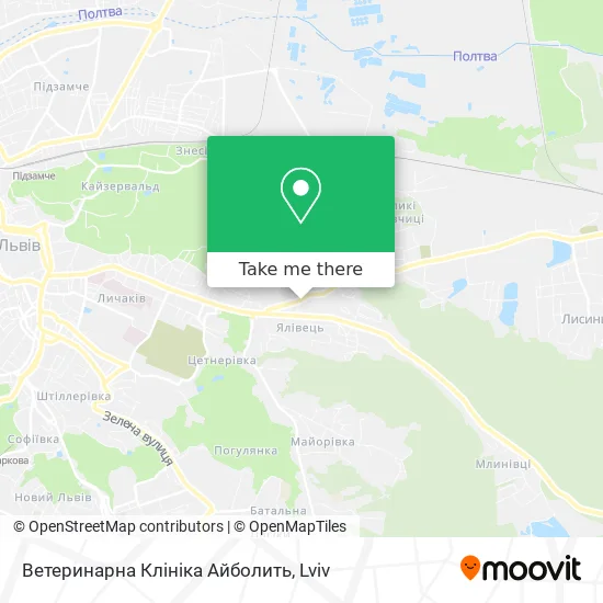 Карта Ветеринарна Клініка Айболить