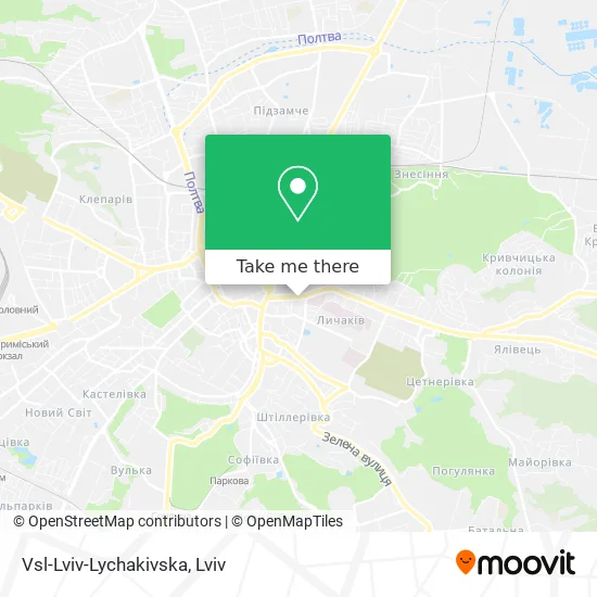 Карта Vsl-Lviv-Lychakivska