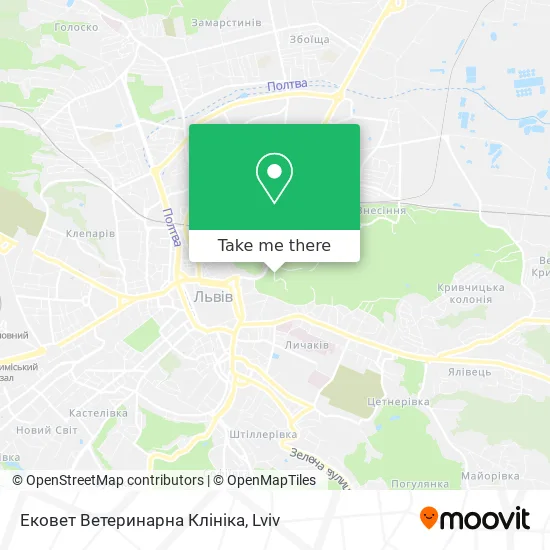 Карта Ековет Ветеринарна Клініка