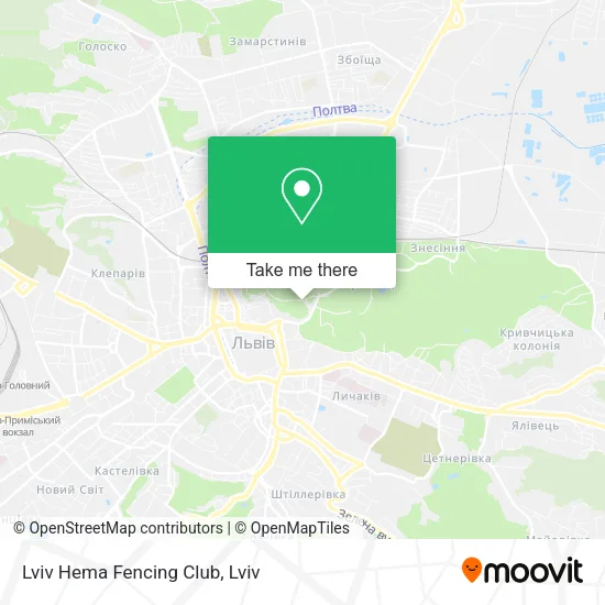 Карта Lviv Hema Fencing Club
