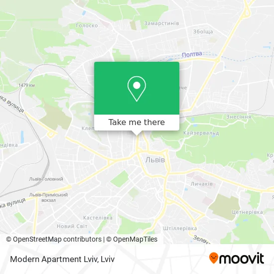 Карта Modern Apartment Lviv