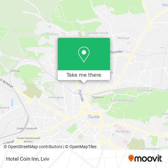 Hotel Coin Inn map