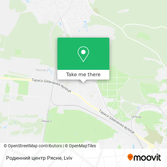 Карта Родинний центр Рясне