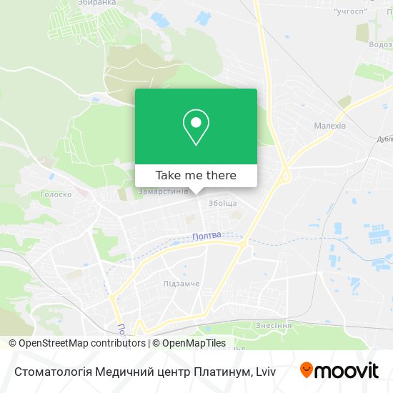 Стоматологія Медичний центр Платинум map