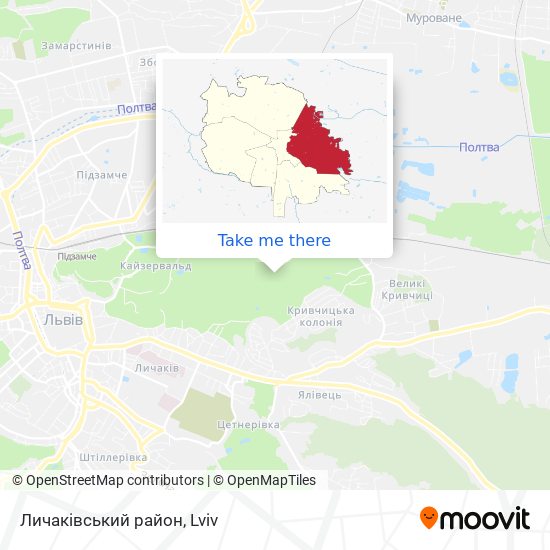 Личаківський район map