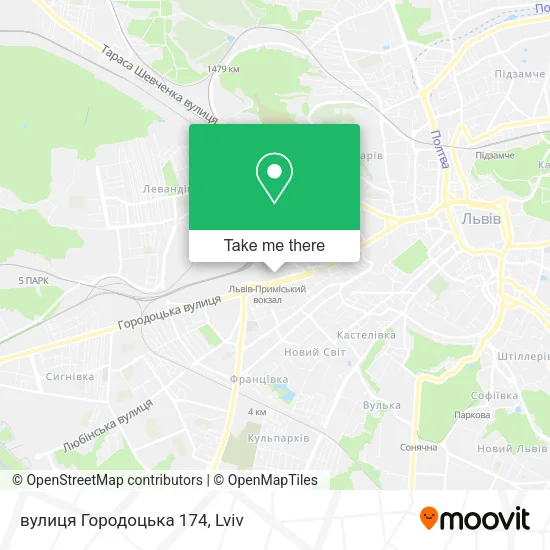 Карта вулиця Городоцька 174