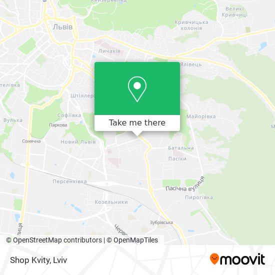 Shop Kvity map