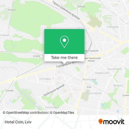 Hotel Coin map