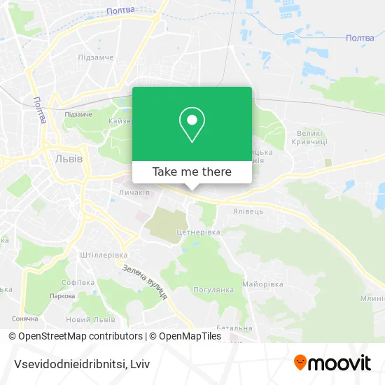 Карта Vsevidodnieidribnitsi