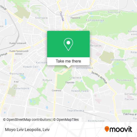 Moyo Lviv Leopolis map