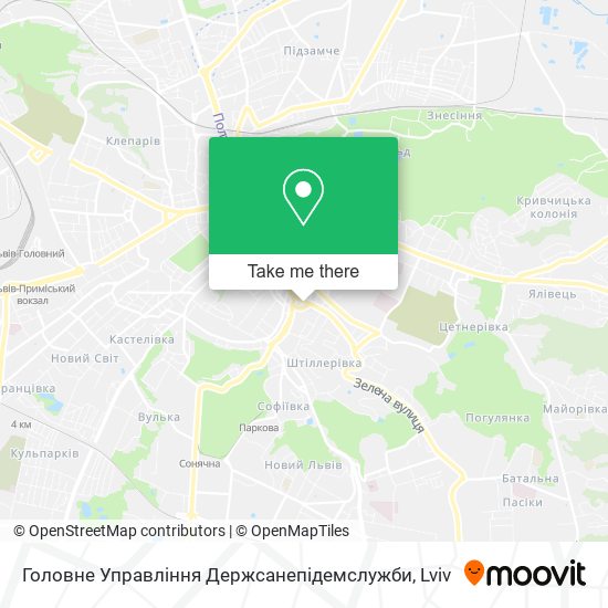 Головне Управління Держсанепідемслужби map