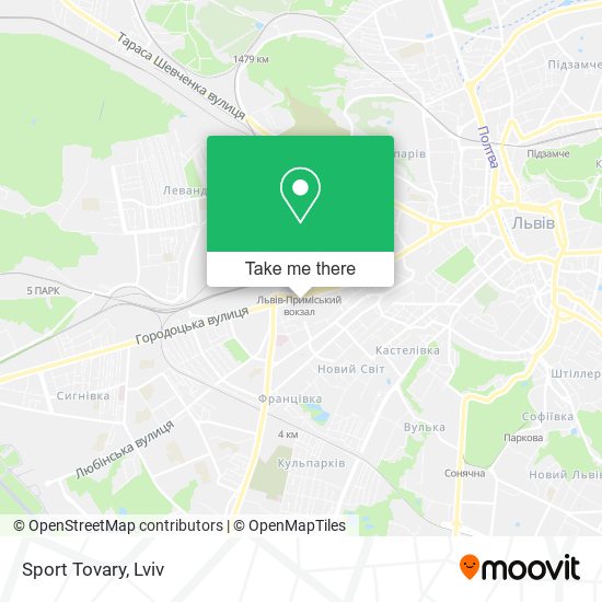 Sport Tovary map