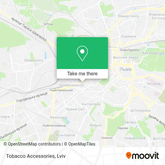 Tobacco Accessories map