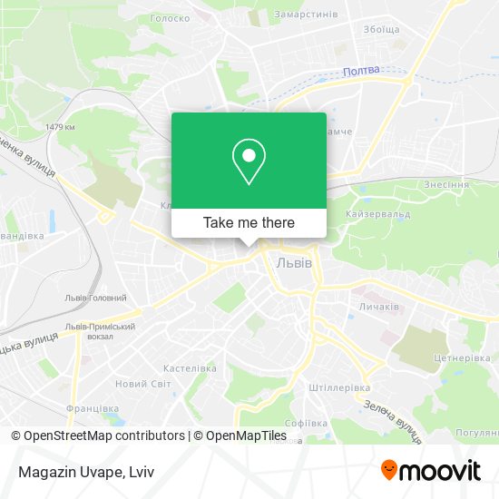 Magazin Uvape map