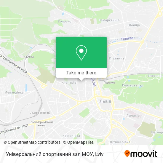 Карта Універсальний спортивний зал МОУ