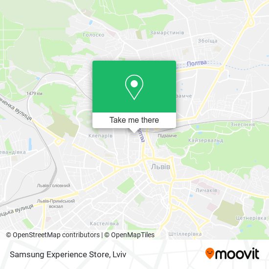 Samsung Experience Store map