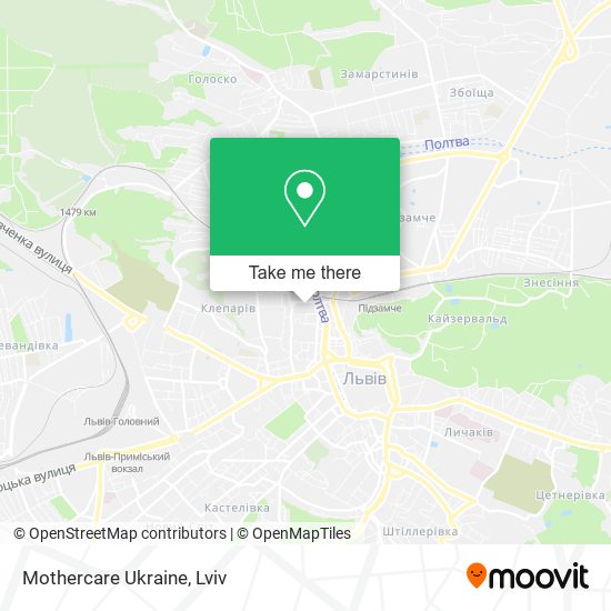 Mothercare Ukraine map