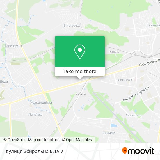 вулиця Збиральна 6 map