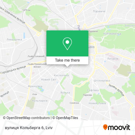 вулиця Кольберга 6 map