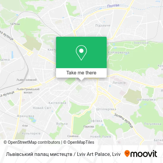 Карта Львівський палац мистецтв / Lviv Art Palace