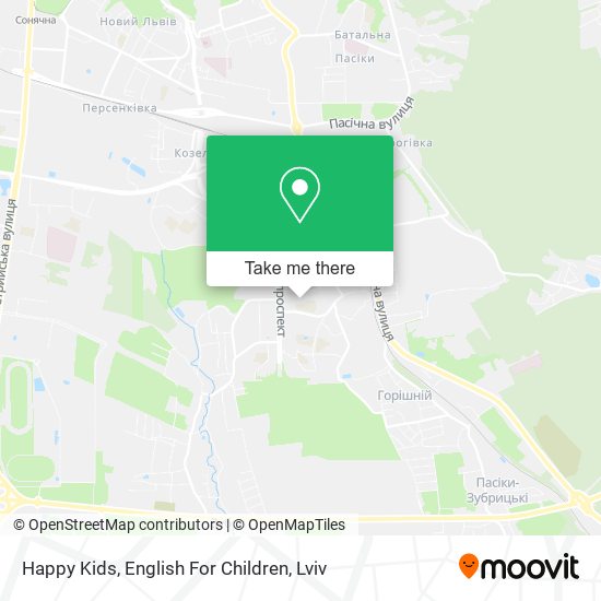 Happy Kids, English For Children map