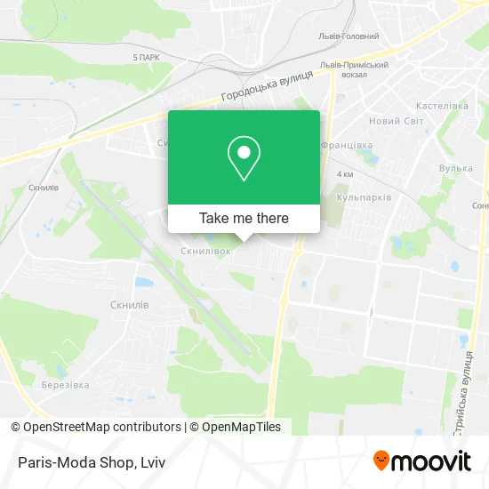 Карта Paris-Moda Shop