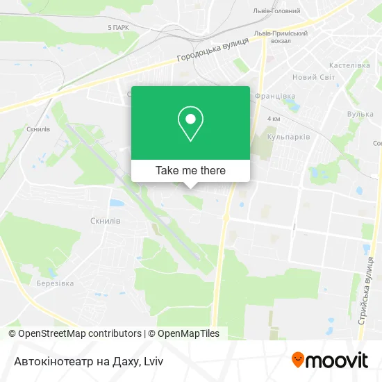 Карта Автокінотеатр на Даху