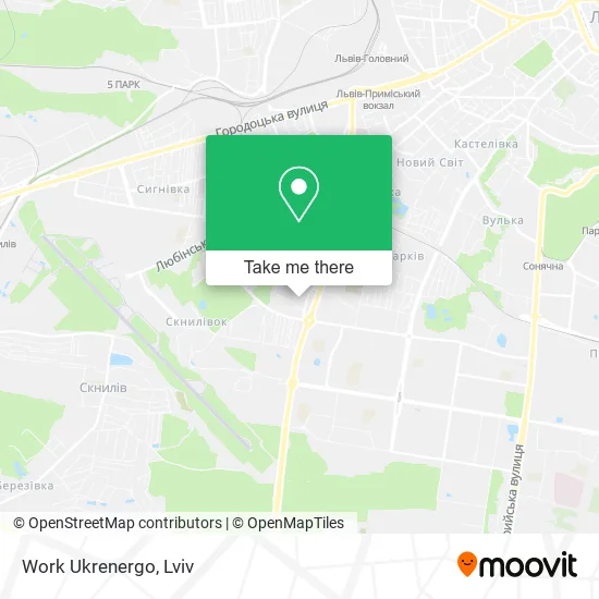 Карта Work Ukrenergo