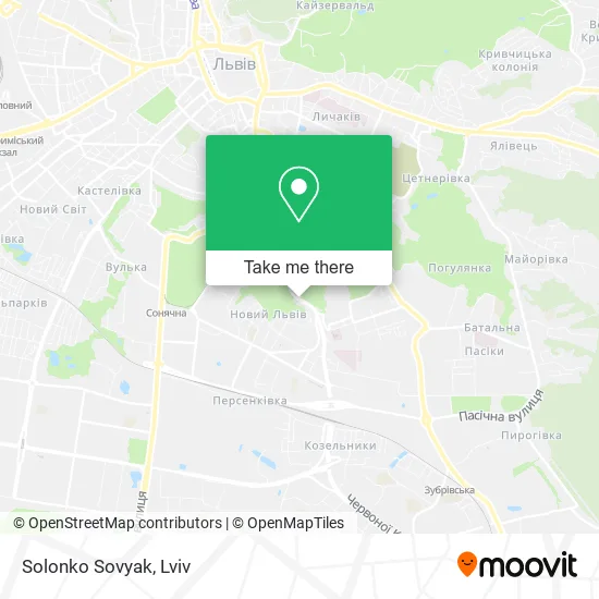 Карта Solonko Sovyak