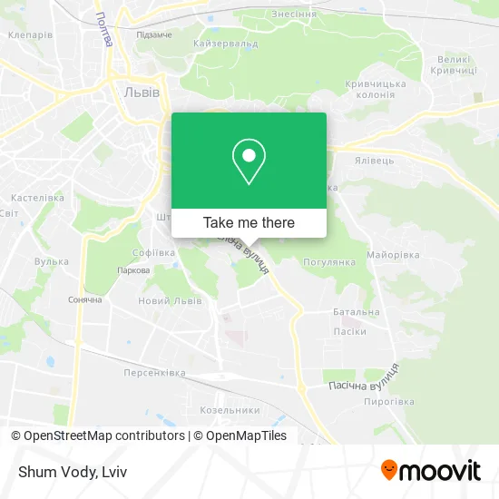 Карта Shum Vody