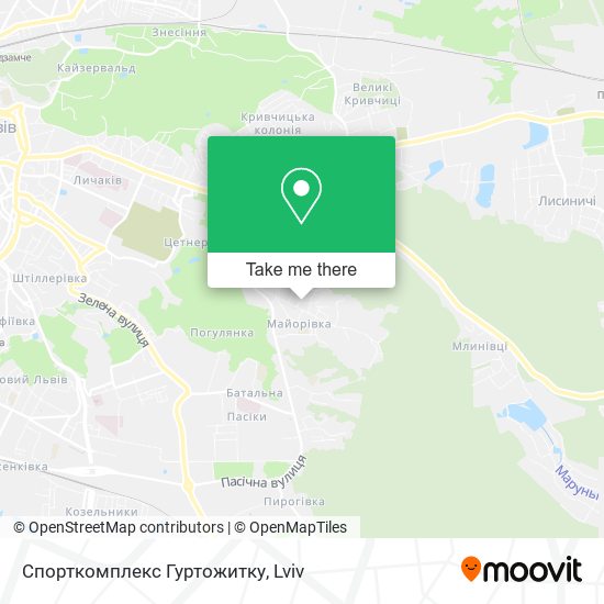 Спорткомплекс Гуртожитку map