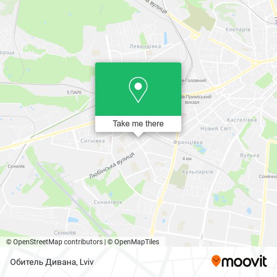 Обитель Дивана map