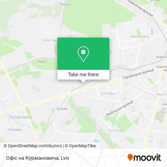 Офіс на Курмановича map