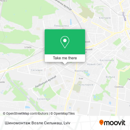 Шиномонтаж Возле Сильмаш map