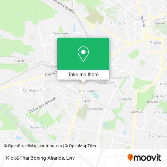 Kick&Thai Boxing Aliance map