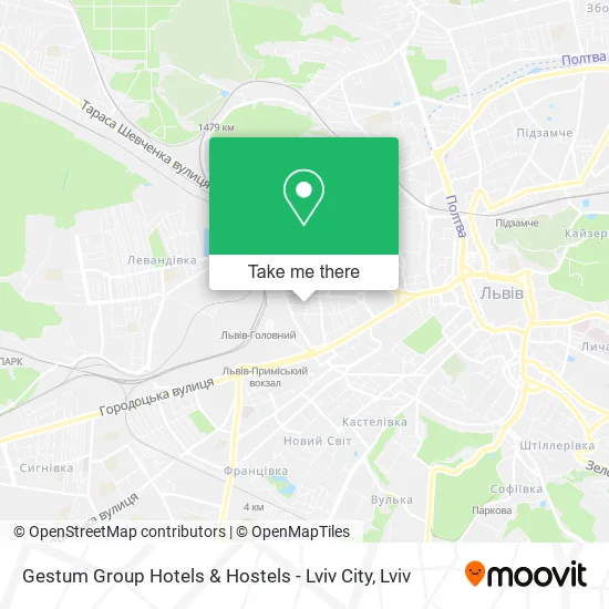 Карта Gestum Group Hotels & Hostels - Lviv City