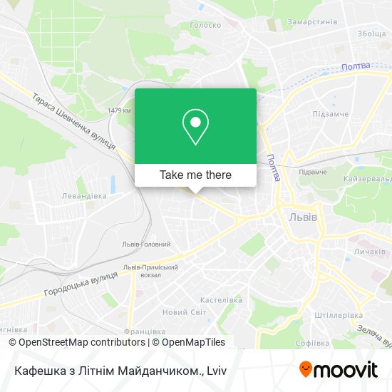 Кафешка з Літнім Майданчиком. map