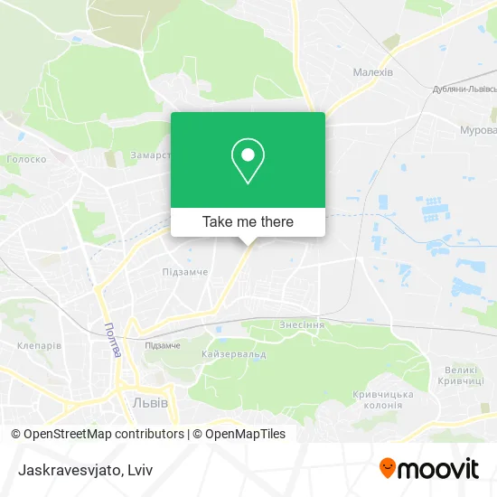 Карта Jaskravesvjato
