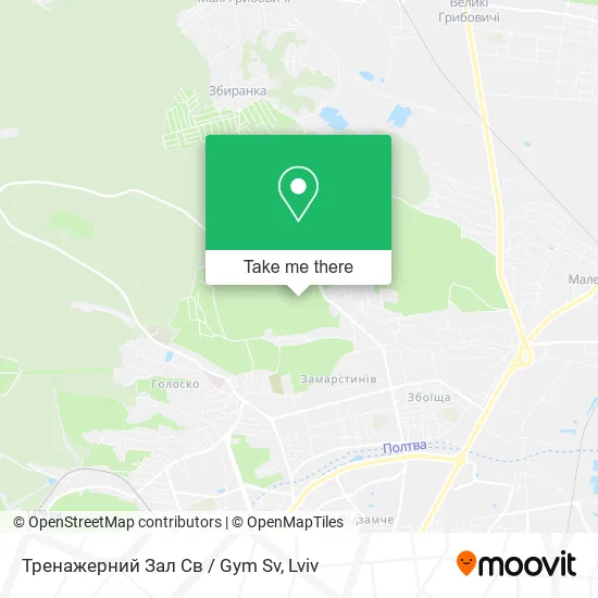 Карта Тренажерний Зал Св / Gym Sv