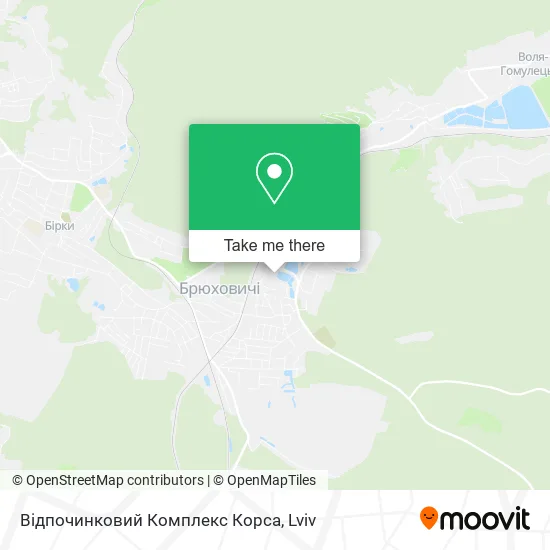 Карта Відпочинковий Комплекс Корса