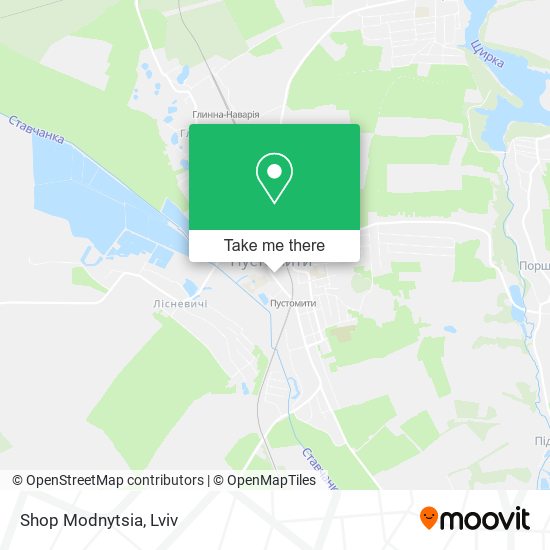 Shop Modnytsia map