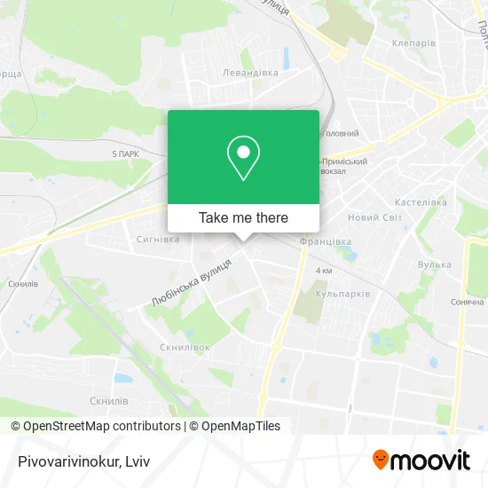 Карта Pivovarivinokur