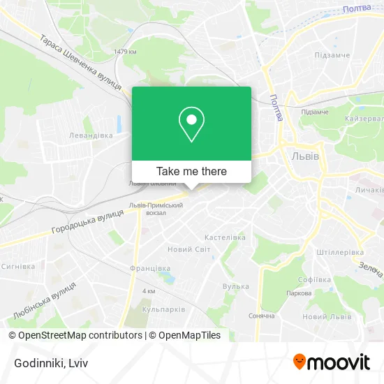 Карта Godinniki