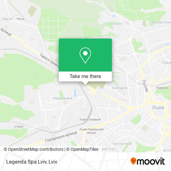 Legenda Spa Lviv map