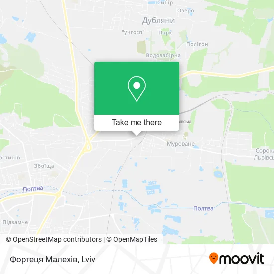 Карта Фортеця Малехів