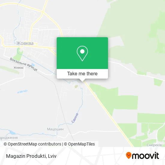 Карта Magazin Produkti