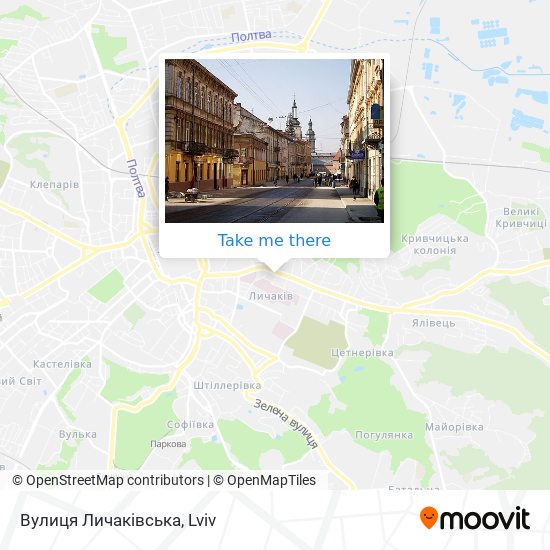 Вулиця Личаківська map