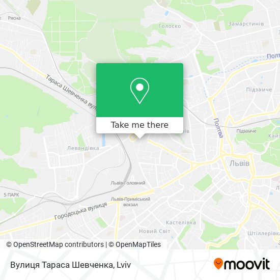 Вулиця Тараса Шевченка map