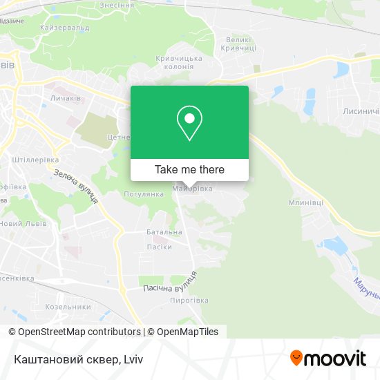 Каштановий сквер map