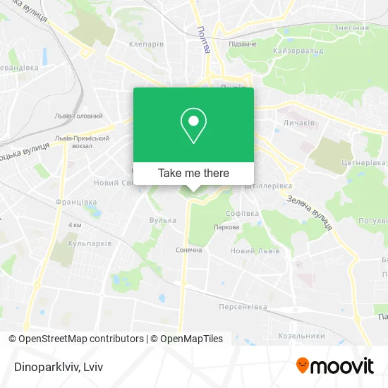 Карта Dinoparklviv